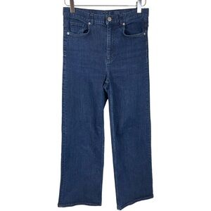 COS Mid Rise Wide Leg Full Length Dark Wash Jeans